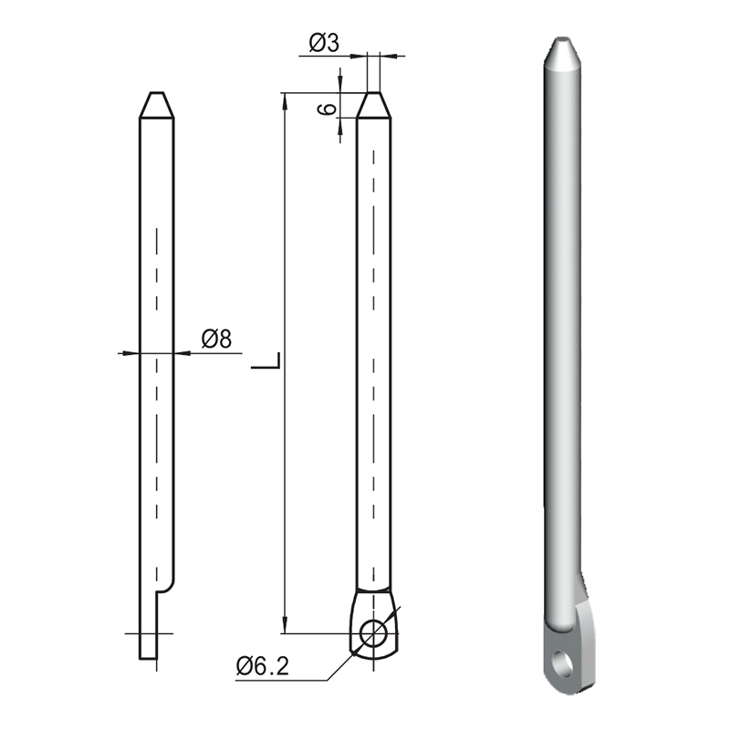 LG007-A Nylon Roller Industrielt koblingsstang tilbehør